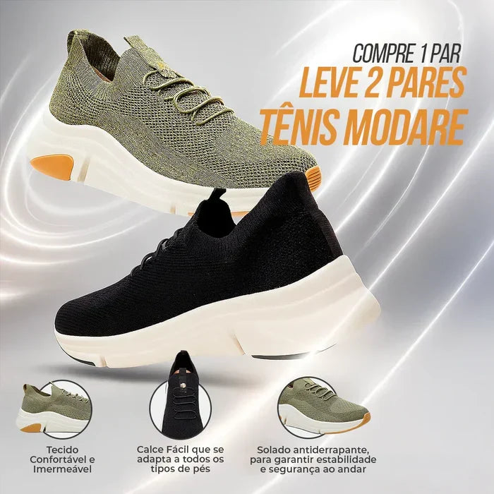 Kit 2 Tênis Ortopédicos Femininos Modare 2026