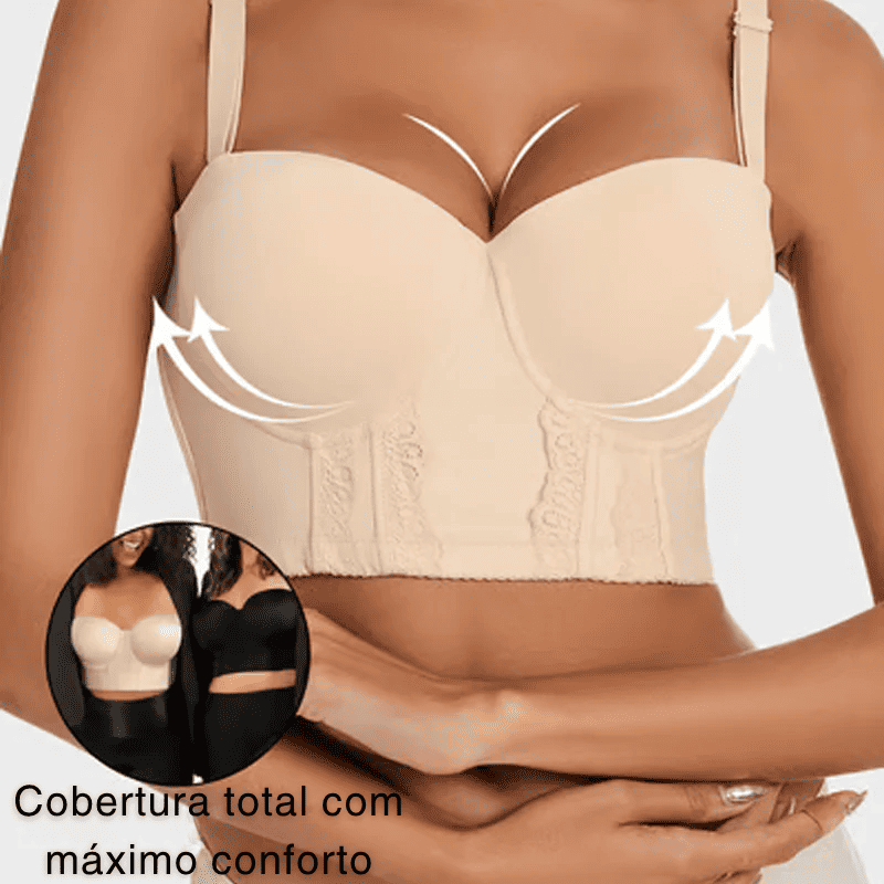 Sutiã Corset Modelador – Elegância e Sustentação [COMPRE 1 LEVE 2] Alças Removíveis + BRINDES
